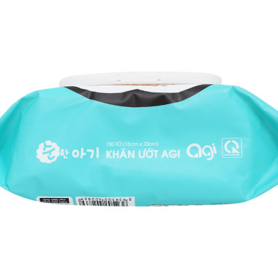 Combo 6 Gói Khăn Ướt AGI Không Hương Chim cánh cụt (100 tờ/6 gói)