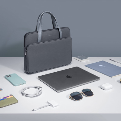 Túi Xách TOMTOC HER H21 Briefcase Premium Dành Cho Macbook 14 inch - Hàng Chính Hãng