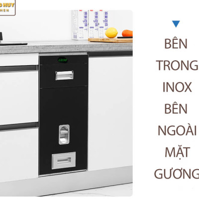 Thùng gạo âm tủ mặt gương chất lượng giá tốt cam kết giao đúng màu