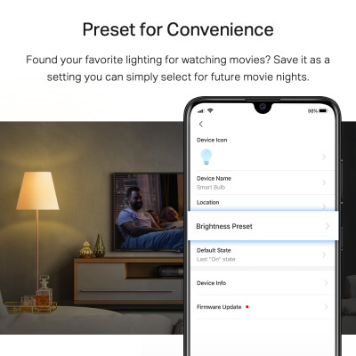 Bóng đèn WIFI thông minh Tapo L510E | Điều chỉnh ánh sáng thông minh | Cài đặt dễ dàng qua App Tapo | Bảo hành 24 tháng