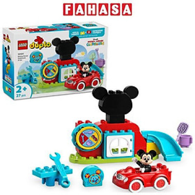 Đồ Chơi Lắp Ráp Nhà Câu Lạc Bộ Mickey Mouse và Xe Hơi - Mickey Mouse Clubhouse And Car - Lego Duplo 10454 (27 Mảnh Ghép)