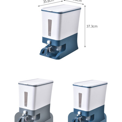 Thùng Đựng Gạo, Ngũ Cốc Thông Minh Kèm Cốc Vo Gạo