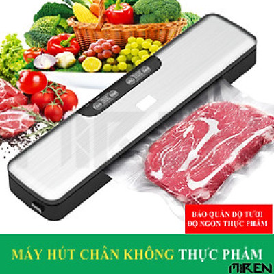 Máy Hút Chân Không Thực Phẩm Vacumm Sealer Đa Năng Hàn Miệng Túi Cao Cấp – Chế Độ Hút Khô, Ướt, Thịt & Chế Độ Hút, Seal Thủ Công Cho Thực Phẩm Rau Củ Quả. Hạt, Bột, Mềm Tùy Chọn. Hàng Chính Hãng