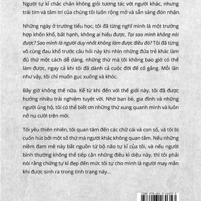 Bảy Lần Vấp Ngã Tám Lần Đứng Lên - Sự Thật Bên Trong Tâm Trí Người Tự Kỉ - Thế Giới Quan Đầy Màu Sắc Của Chàng Trai Tự Kỉ Có Tác Phẩm Được Dịch Ra Hơn 30 Thứ Tiếng