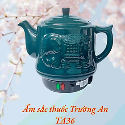 Ấm sắc thuốc Trường An TA 36 Rêu - Hàng chính hãng - Gốm sứ cao cấp  - Điện gia dụng - Siêu thuốc