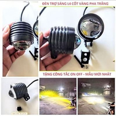 1 ĐÈN TRỢ SÁNG T20 BI CẦU SÁNG PHA TRẮNG CỐT VÀNG LẮP XE MÁY ÔTÔ ÁNH SÁNG GOM CHUẨN 