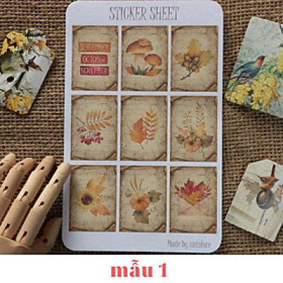 sticker sheet - sticker dán, trang trí sổ nhật kí, sổ tay | Bullet journal sticker - un029
