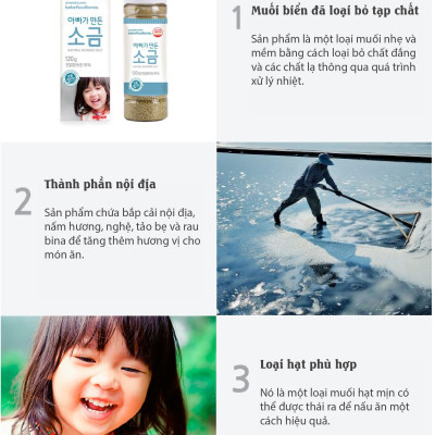 Muối ăn dặm cho bé Bebefood Hàn Quốc