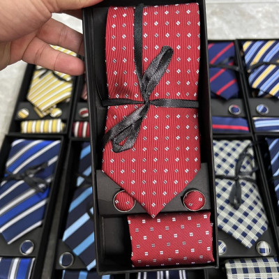 Cà vạt nam quà tặng cho người thân Noel và năm mới 2022 Giangpkc hộp dài