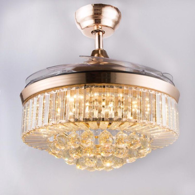 Quạt trần Kết hợp đèn Pha lê Q02