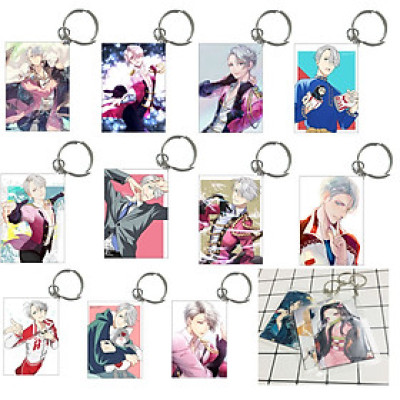 Móc khóa Yuri!!! On Ice COMBO 5 móc ảnh khác nhau ( mẫu giao ngẫu nhiên )