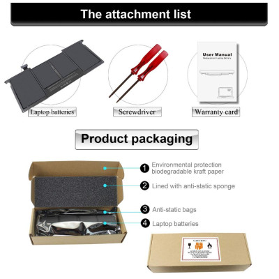 Pin Tương Thích Cho Macbook Air 11 Inch A1370 ( 2010 ) TEEEMO PC Hàng Nhập Khẩu New Seal