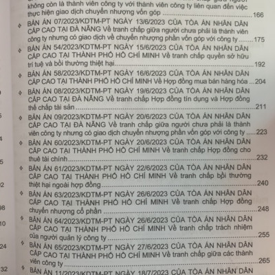 Tuyển tập các bản án của Tòa án nhân dân cấp cao về hành chính – kinh doanh thương mại – hôn nhân gia đình – lao động