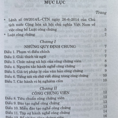 Luật Công Chứng ( Hiện Hành )