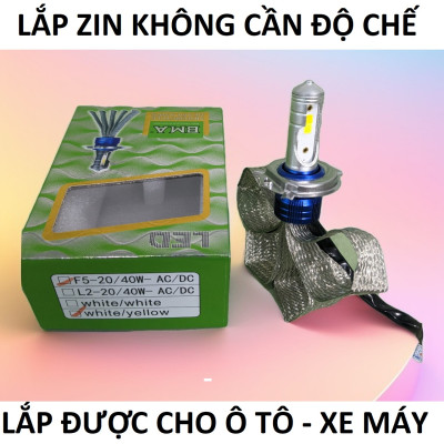 Đèn Pha LED BMA - F5: Siêu Sáng, 2 Màu Cốt Vàng & Trắng - Lắp Đặt Tiện Lợi, Hiệu Suất Vượt Trội