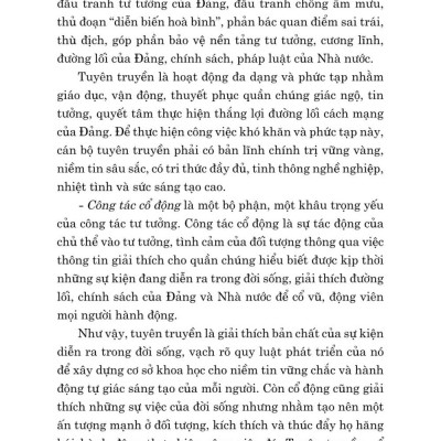 Công tác tư tưởng và những vấn đề đặt ra với công tác tư tưởng trong thời kỳ phát triển mới của đất nước ( Xuất bản lần thứ hai có chỉnh sửa)