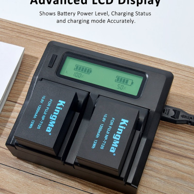 Bộ 1 pin 1 sạc Kingma cho Fujifilm NP-T125, Hàng chính hãng