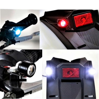 Combo 2 Đèn Trang Trí Xe Máy Gắn Chân Gương – LED Cực Sáng, Mẫu Mới Cực Đẹp