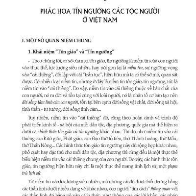 Tín Ngưỡng Của Các Dân Tộc Việt Nam