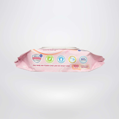 Combo Tiết Kiệm - 4 Gói Khăn Ướt Bobby Care Hương Dịu Nhẹ 100 Tờ/Gói