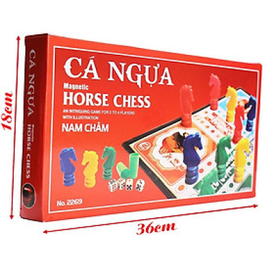Cờ cá ngựa nam châm hộp đỏ 