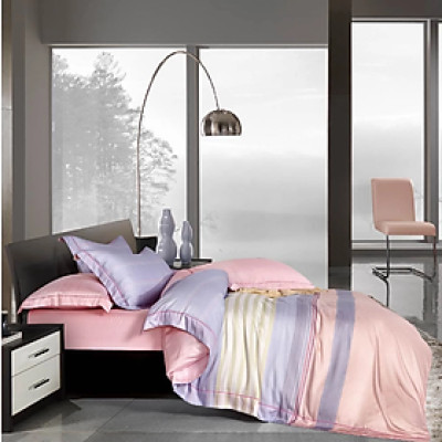 Bộ 5 món NIN House ga giường, áo gối Tencel 800 cho nệm kích thước 1m6x2m size Queen, tencel 60s nhiều màu sắc không kèm mền, chất lượng Hàn Quốc