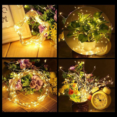 Dây đèn nháy Led đom đóm trang trí nguồn USB Điều khiển từ xa chọn 8 chế độ, tăng giảm sáng, hẹn giờ, dây bóng đèn nháy cao cấp decor nhà cửa, lễ tết, lều trại du lịch (Tùy chọn màu và chiều dài dây)