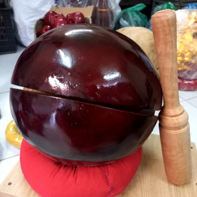 Mõ tụng kinh niệm phật bằng gỗ mít kt 10cm