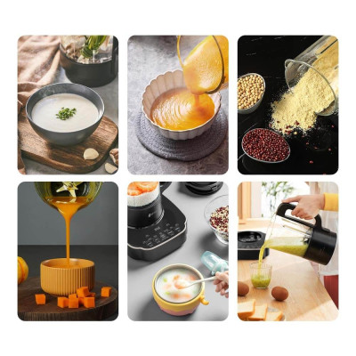 Máy làm sữa hạt Elmich CBE 3904 OL, công suất 800W, 7 chế độ nấu được thiết lập sẵn, lưỡi dao 3 tầng 8 cánh giúp xay nhuyễn - Hàng chính hãng