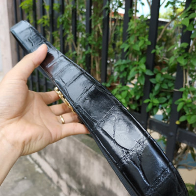 Thắt Lưng Nam Da Cá Sấu. Da Bụng Rất Mềm Và Đẹp. Dễ Sử Dụng