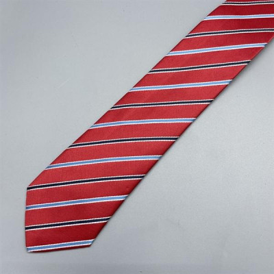 Cà vạt nam bản nhỏ 6cm mẫu tự thắt màu đỏ kẻ mẫu mới