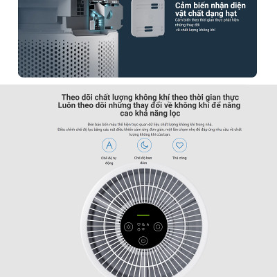 Máy lọc không khí Xiaomi Smart Air Purifier 4 Compact EU BHR5860EU Hàng chính hãng