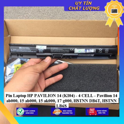 Pin dùng cho Laptop HP PAVILION 14 (KI04) Pavilion 14 ab000, 15 ab000 15 ak000 17 g000 HSTNN DB6T HSTNN LB6S - Hàng Nhập Khẩu  MIBAT666