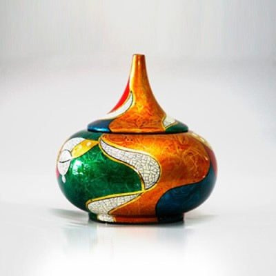 Hủ bí sơn mài cao cấp thích hợp đựng vật dụng nhỏ, bánh kẹo, trang trí, làm quà tặng,...