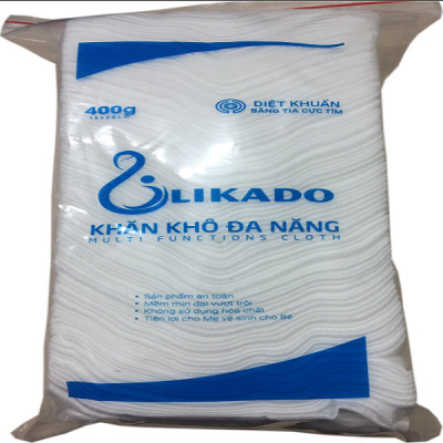Combo 3 bịch khăn vải đa năng likado 400g (kích thước 15 x20)