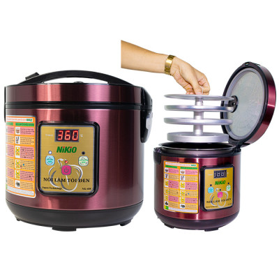 Máy Làm Tỏi Đen Nikio NK-688 - Nồi Ủ Tỏi Đen Cao Cấp, Công Nghệ Nhật Bản, Làm Tỏi Và Sấy Khô Tự Động, Tỉ Lệ Thành Công 99%, Tỏi Thơm Ngon Chuẩn Vị - Dung Tích 5 Lít, Làm Được 1.5 Kg Tỏi - Hàng Chính Hãng (5L) - Hàng chính hãng