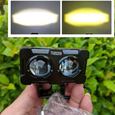 Đèn Trợ Sáng X25 Pro 45W Siêu Sáng Cốt Vàng Pha Trắng – Phụ Kiện Cao Cấp Cho Xe Máy Ô Tô, Dành Riêng Cho Khách Víp