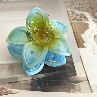 Kẹp tóc hoa sứ kích thước nhỏ tráng gương - kẹp tóc hoa lan tráng gương kích thước nhỏ hit hot