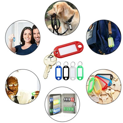 Combo 10 Thẻ Ghi Nhớ Nhãn Tag Name Gắn Móc Chìa Khóa Đánh Dấu Hành Lý Vali 5cmx2.2cm