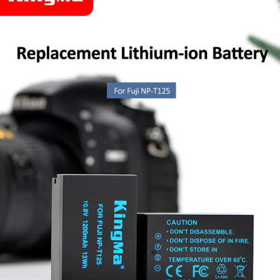 Bộ 1 pin 1 sạc Kingma cho Fujifilm NP-T125, Hàng chính hãng