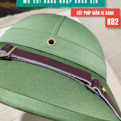 Mũ Cối Tàu Siêu Bền Mũ cối ARMY K82 Chất Vảii Bọc Mũ Gabadin Lòng Cốt Phíp Giàn Gi Xanh - 100kg Đứng Ngồi Lên Mũ Thoải Mái - Cách nhiệt, cách nước
