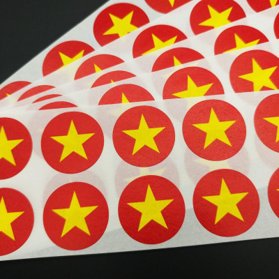 Bộ 5 Sticker Hình Lá Cờ Việt Nam - HFP 2