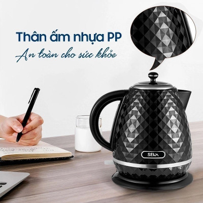 Ấm Siêu Tốc 1.7L Vân Đá SEKA SK2819S - Hàng Chính Hãng