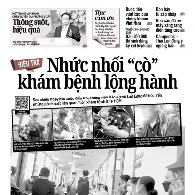 Nhật báo Người Lao Động từ ngày 29-07-2025 đến 03-08-2025