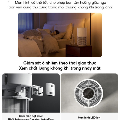 Máy Lọc Không Khí Xiaomi Smart Pet Care Air Purifier | Diện tích 16 -27m2 | Thiết Kế Cho Nhà Có Thú Cưng | Hàng Chính Hãng