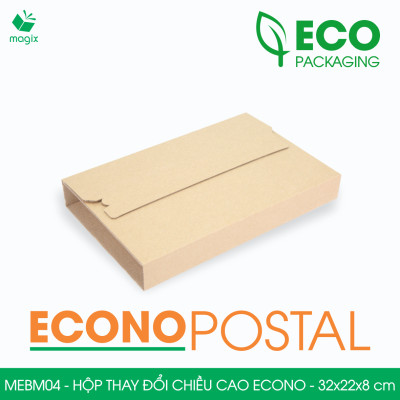 MEBM04 - 32x22x8 cm - 60 hộp carton thay đổi chiều cao siêu tiết kiệm - Hộp đóng sách, hộp gói hàng