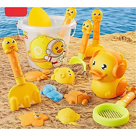 Bộ đồ chơi xúc cát 14 chi tiết, chất liệu nhựa an toàn cho bé yêu - Hàng nhập khẩu