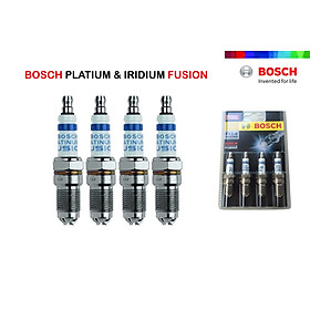 Bộ Bugi Chân Côn Ngắn Bosch (Platinum-04 Chấu-Vỉ 4 Con) Ford Explorer Mondeo Focus Escape 3.0/2.3 (-2006) Mazda 6 (-2008) - HGR7DQI