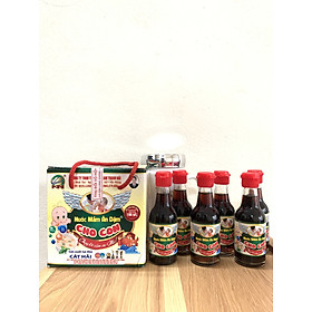 Hộp 6 chai Nước mắm ăn dặm cho bé, dung tích 50ml "Nhiều Cá Ít Muối"