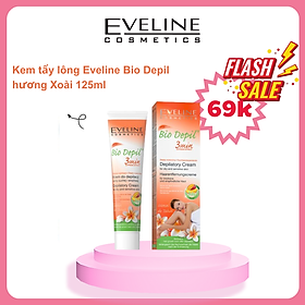[Deal hè 69k] Kem tẩy lông hữu cơ các vùng hương Xoài Bio Depil Eveline 125ml